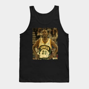 Gary Payton - Vintage Design Of Basketball Tank Top